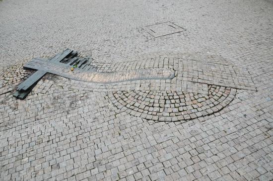 Jan Palach Memorial in Paving